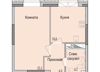 Продажа 1-ком. квартиры, 35.4 м2, Удмуртия