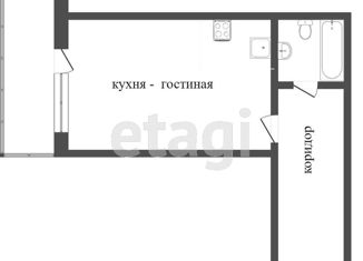 Продается однокомнатная квартира, 25.5 м2, Челябинск, 2-я Эльтонская улица, 42