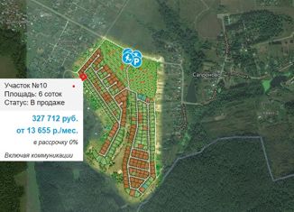 Продам земельный участок, 10 сот., коттеджный посёлок Сапроново