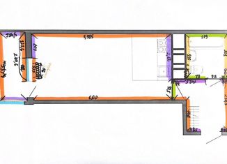 Продам квартиру студию, 28 м2, Краснодар, улица имени Героя Георгия Бочарникова, 4к1, ЖК Абрикосово