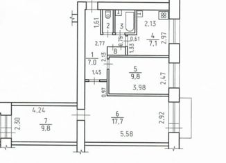 Продается трехкомнатная квартира, 54.5 м2, Ижевск, улица Карла Маркса, 393, жилой район Север