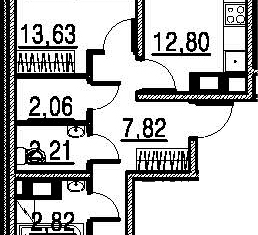Продам 2-комнатную квартиру, 51.05 м2, Мурино, Ручьёвский проспект, 3к1, ЖК Мурино Парк