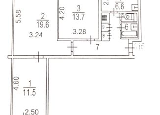 Продам 3-комнатную квартиру, 63 м2, Москва, Коровинское шоссе, 16, Дмитровский район