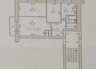 3-комнатная квартира на продажу, 50.8 м2, Екатеринбург, улица Анри Барбюса, 15, Верх-Исетский район