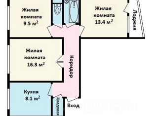 Продам трехкомнатную квартиру, 60.6 м2, Москва, Аэродромная улица, 2с1, метро Сходненская