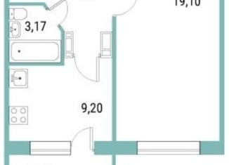 Продажа однокомнатной квартиры, 41.44 м2, Саратов, улица имени А.В. Плякина, 7, ЖК Авиатор