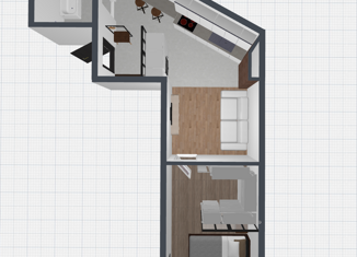 Продается 2-комнатная квартира, 43.5 м2, посёлок городского типа Дагомыс, Батумское шоссе, 69/1Б