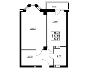 Продаю однокомнатную квартиру, 47.81 м2, Волгоград, улица им. Циолковского, 41, Ворошиловский район
