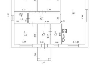 Дом на продажу, 100 м2, деревня Искино, Атлантовская улица