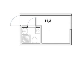 Квартира на продажу студия, 11.3 м2, Москва, Мартеновская улица, 12, метро Новогиреево