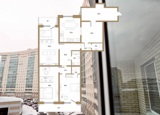 Продается 3-комнатная квартира, 131.5 м2, Санкт-Петербург, Варшавская улица, 23к2