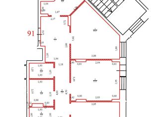 Продается 3-ком. квартира, 74.5 м2, село Новая Усмань, Полевая улица, 41Б