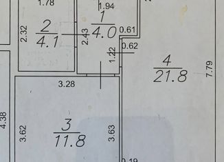 1-ком. квартира на продажу, 41.7 м2, Мурино, Охтинская аллея, 16, ЖК Мой Город