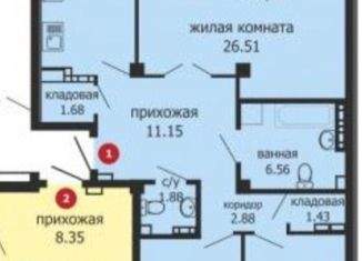 Продам 3-ком. квартиру, 92 м2, Екатеринбург, Ремесленный переулок, 6