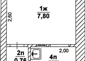 Однокомнатная квартира на продажу, 12.6 м2, Ульяновск, улица Стасова, 30, Засвияжский район