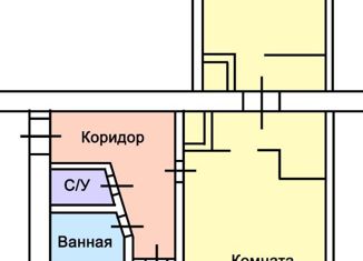 Двухкомнатная квартира на продажу, 46 м2, Иваново, улица Якова Гарелина, 1