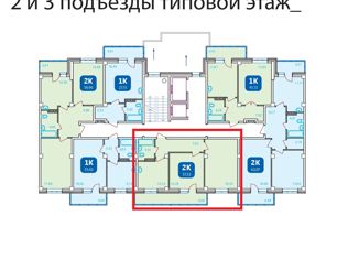 Продаю 2-комнатную квартиру, 57.5 м2, Сосновоборск, проспект Мира, 13