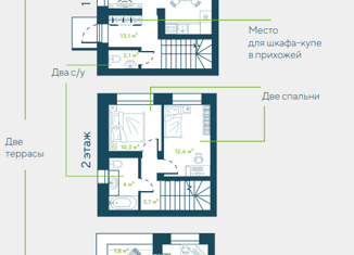Продается таунхаус, 102 м2, рабочий посёлок Кольцово, Кольцевая улица, 8