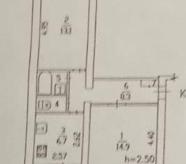 Продаю двухкомнатную квартиру, 49.4 м2, Хабаровский край, улица Кирова, 6