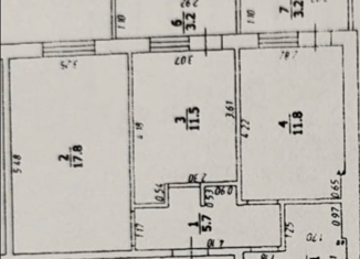 Продам 2-комнатную квартиру, 52.9 м2, посёлок Российский, улица имени В.М. Комарова, 58