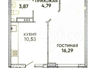 Продам однокомнатную квартиру, 42.4 м2, Краснодар, Конгрессная улица, 31, микрорайон Достояние