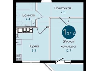Продается 1-ком. квартира, 37.1 м2, село Гайдук, улица Труда, 8