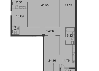 Продам 3-комнатную квартиру, 143.63 м2, Санкт-Петербург, Петровский проспект, 9к2