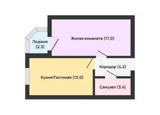 Продам 1-комнатную квартиру, 37 м2, Екатеринбург, ЖК Уральский