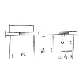 Продается 2-комнатная квартира, 44 м2, Кемерово, Новогодняя улица, 12, жилой район Кедровка