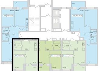 1-ком. квартира на продажу, 33.6 м2, Мурино, улица Шоссе в Лаврики, 68к2, ЖК Северный