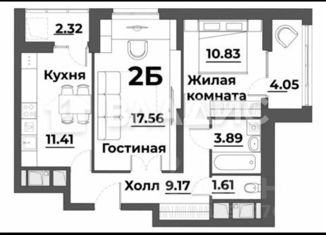 Продам двухкомнатную квартиру, 61.1 м2, Пенза, улица Лозицкой, 1А, Октябрьский район
