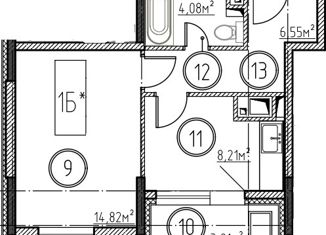 Продажа 1-ком. квартиры, 33.7 м2, село Засечное, жилой комплекс Мой Город, с2