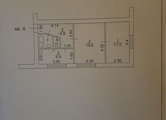 2-ком. квартира на продажу, 41.7 м2, Ессентуки, Новая улица, 11