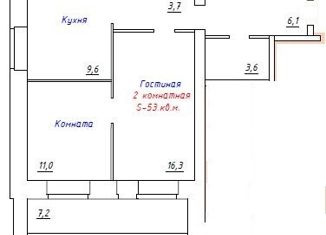 Продается двухкомнатная квартира, 53 м2, Воткинск, улица Серова, 18, ЖК Курортный