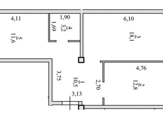Продам двухкомнатную квартиру, 56.2 м2, Архангельск, Никольский проспект, 77, Соломбальский округ