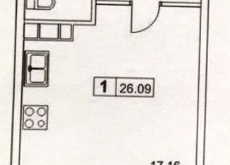 Продам квартиру студию, 26 м2, Мурино, улица Шоссе в Лаврики, 57к3, ЖК Муринский Посад