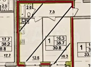 Однокомнатная квартира на продажу, 38.8 м2, Романовское сельское поселение, жилой комплекс Итальянский Квартал, 2