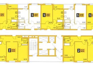 Продаю 2-ком. квартиру, 66.4 м2, Самара, Революционная улица, 101Вк1, ЖК Сокол