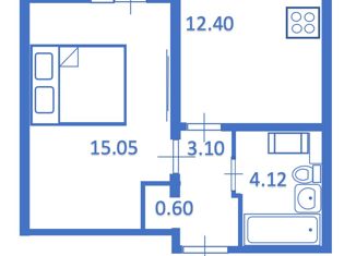 Продам 1-комнатную квартиру, 35.2 м2, Санкт-Петербург, Пейзажная улица, 22, метро Гражданский проспект