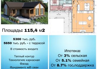 Продается дом, 115.4 м2, садовое товарищество Иня-НАПО, садовое товарищество Иня-НАПО, 335