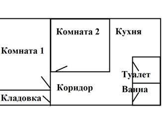 Продается двухкомнатная квартира, 51.4 м2, Коми, Петрозаводская улица, 40