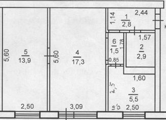 Продажа 2-комнатной квартиры, 44 м2, Оренбургская область, Мало-Мельничная улица, 38Б