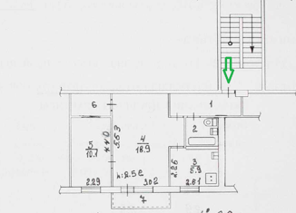 Продам 2-ком. квартиру, 45.6 м2, Челябинская область, Каслинская улица, 29