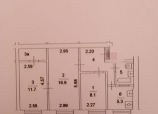 Сдаю в аренду 3-ком. квартиру, 56 м2, Москва, Татарская улица, 7с1, Татарская улица