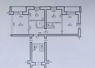 Продается трехкомнатная квартира, 69.3 м2, Новосибирск, улица Объединения, 12