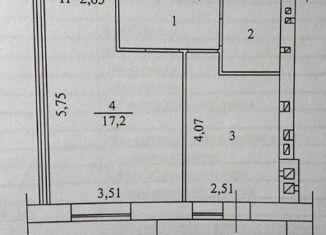 Продаю однокомнатную квартиру, 34.3 м2, Волгоград, улица Химина, 8Б, Советский район