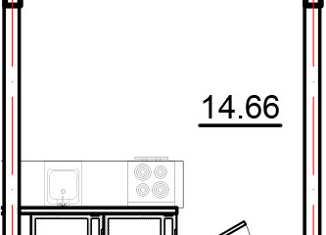 Квартира на продажу студия, 21.16 м2, Санкт-Петербург, муниципальный округ Гавань, улица Вадима Шефнера, 4