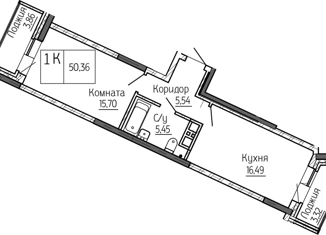 Продается 2-ком. квартира, 50.4 м2, Новосибирск, метро Октябрьская