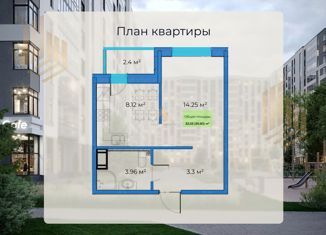 1-ком. квартира на продажу, 32.03 м2, Кудрово, проспект Строителей, 5, ЖК Айди Кудрово 3