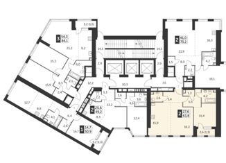 Продается двухкомнатная квартира, 63.8 м2, Москва, улица Академика Волгина, 2к1с2, метро Калужская